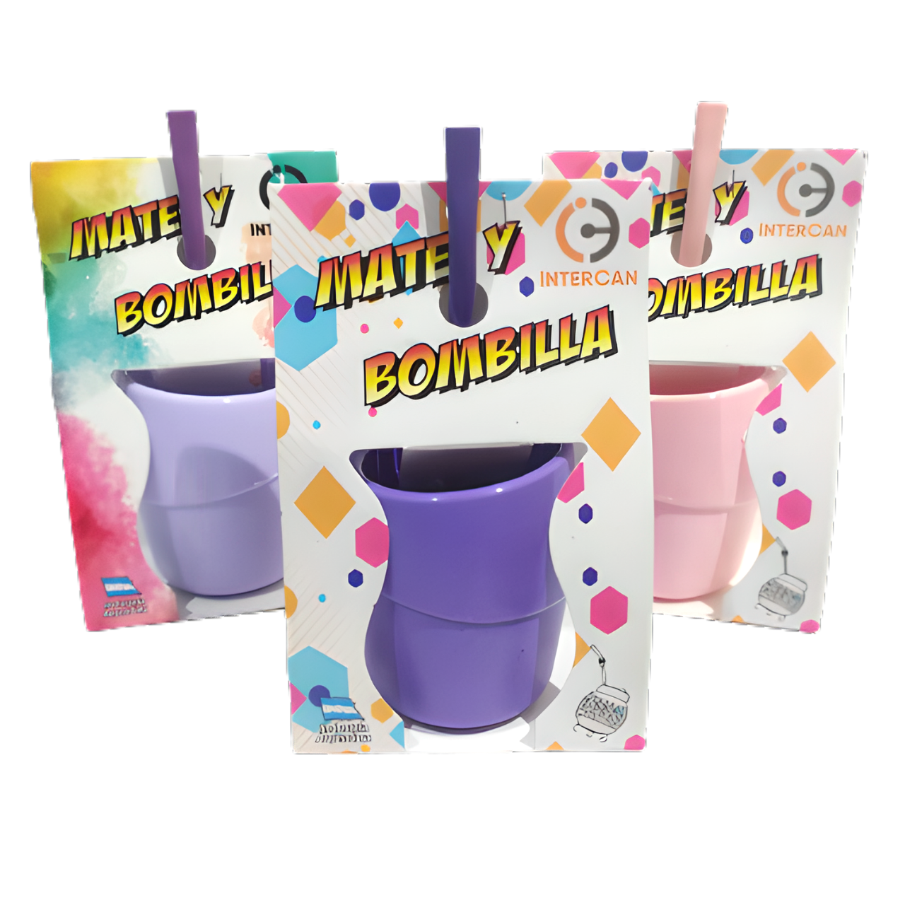 Mate plastico crazy (Bombilla y packaging)