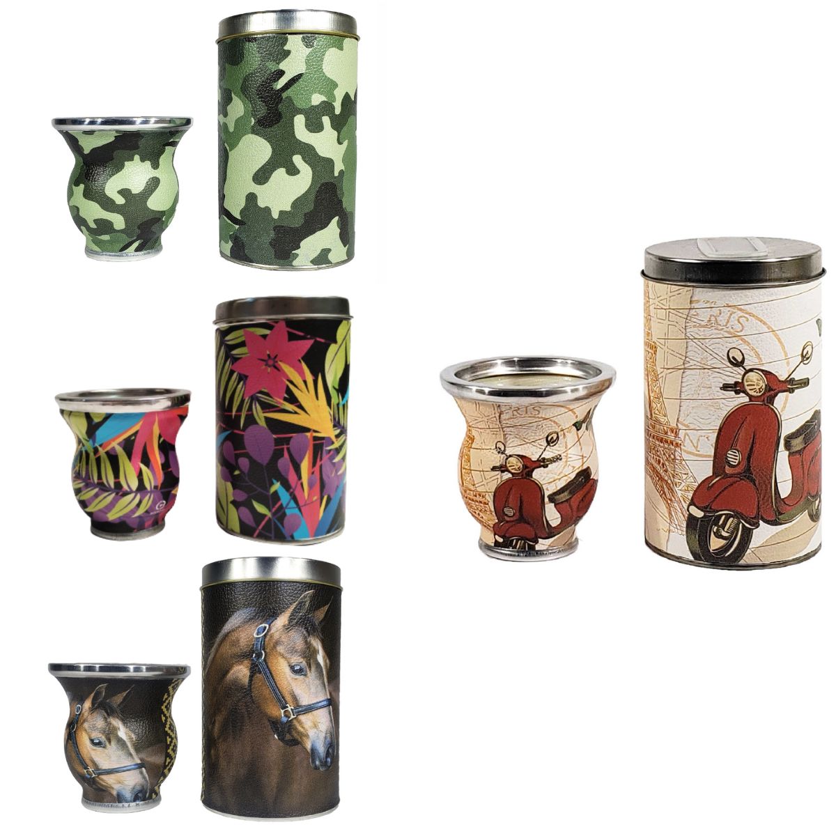 Set Amargo forrado estampado (Yerb-Mate)