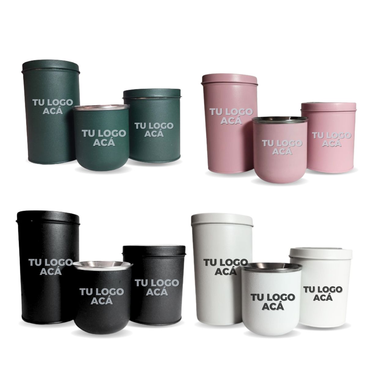 Set 3 piezas PERSONALIZADO (Yerb-Azuc-Mate) - MIN 20 UNID